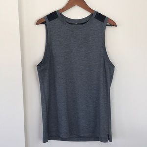 Men’s Black/Grey Athletic Lululemon Tank Top (M)